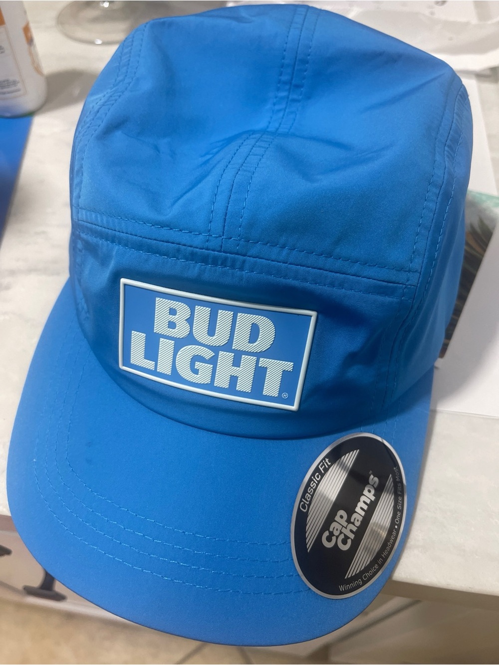 New Bud Light 5-Panel Performance Hat (Cap Champs)⁠
